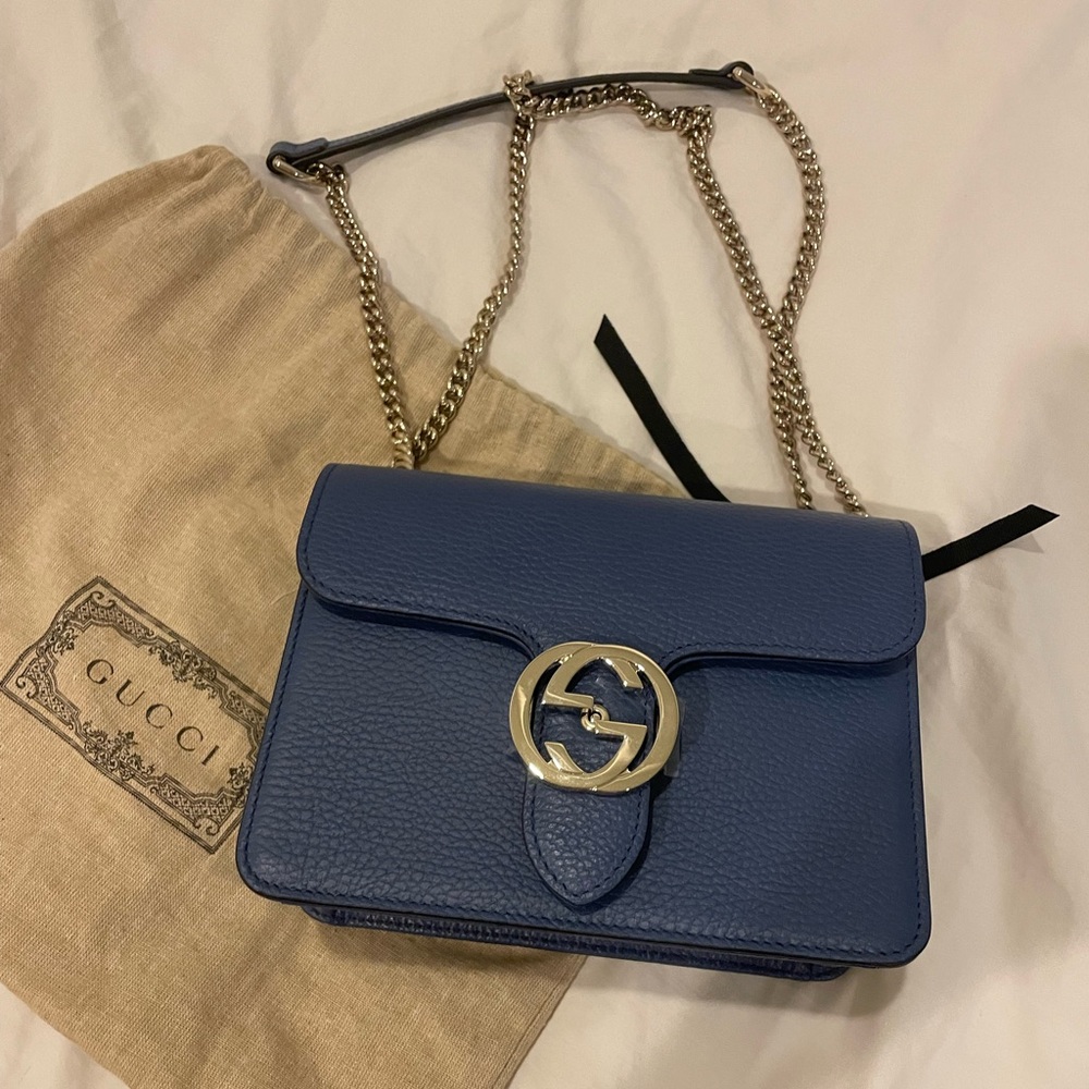 NEW Gucci Calfskin Chain Bag